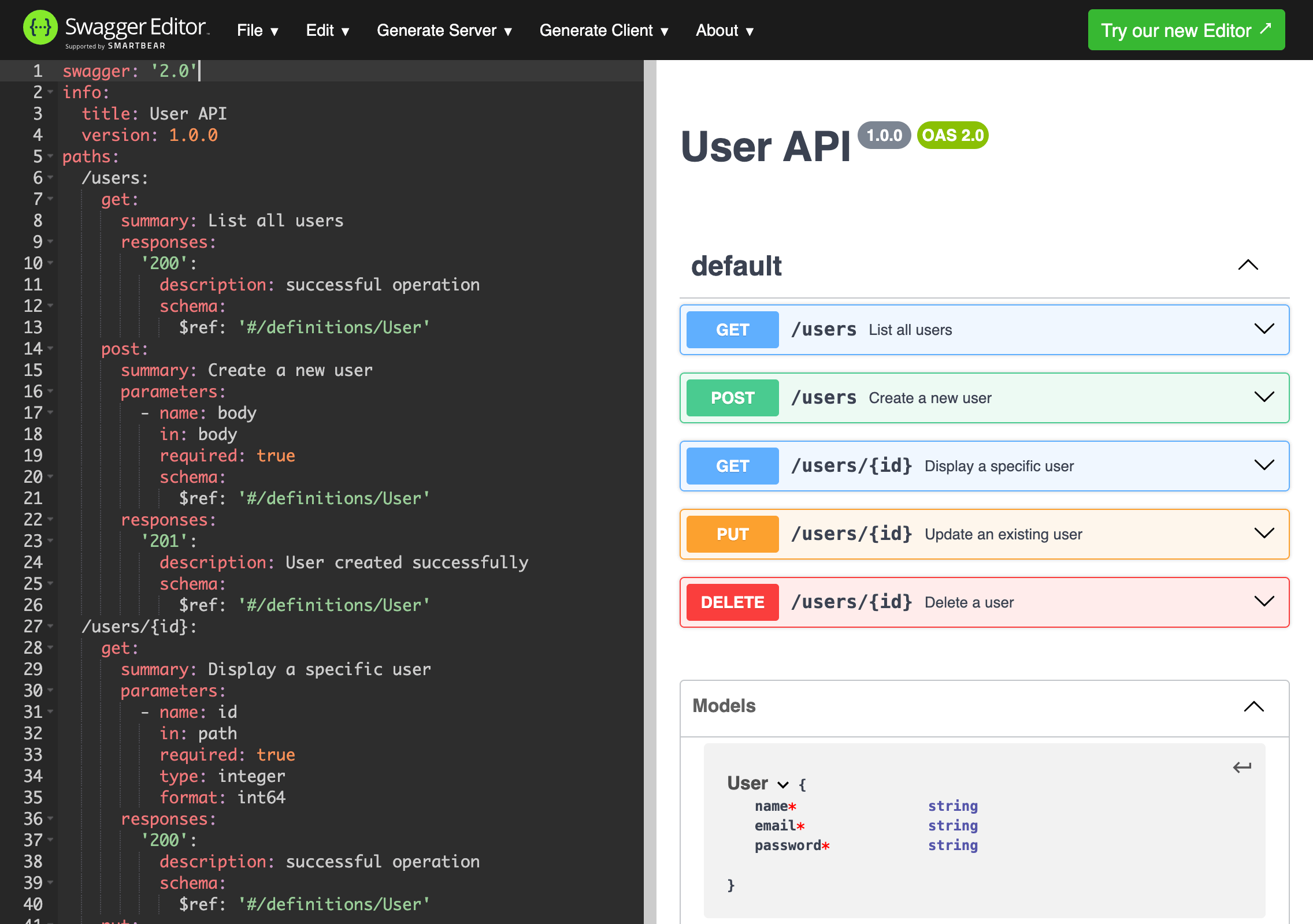 API Documentation tool - Swagger